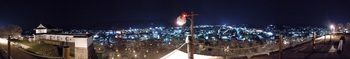 06 鶴山公園　夜桜　天守台からのパノラマ.jpg